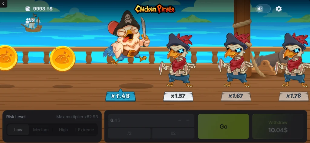Chicken Pirate Demo Gra