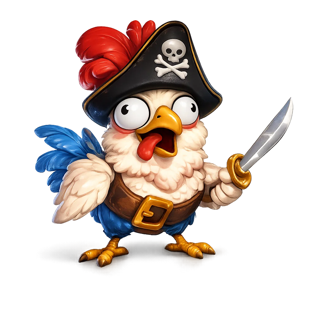 Chicken Pirate Logo