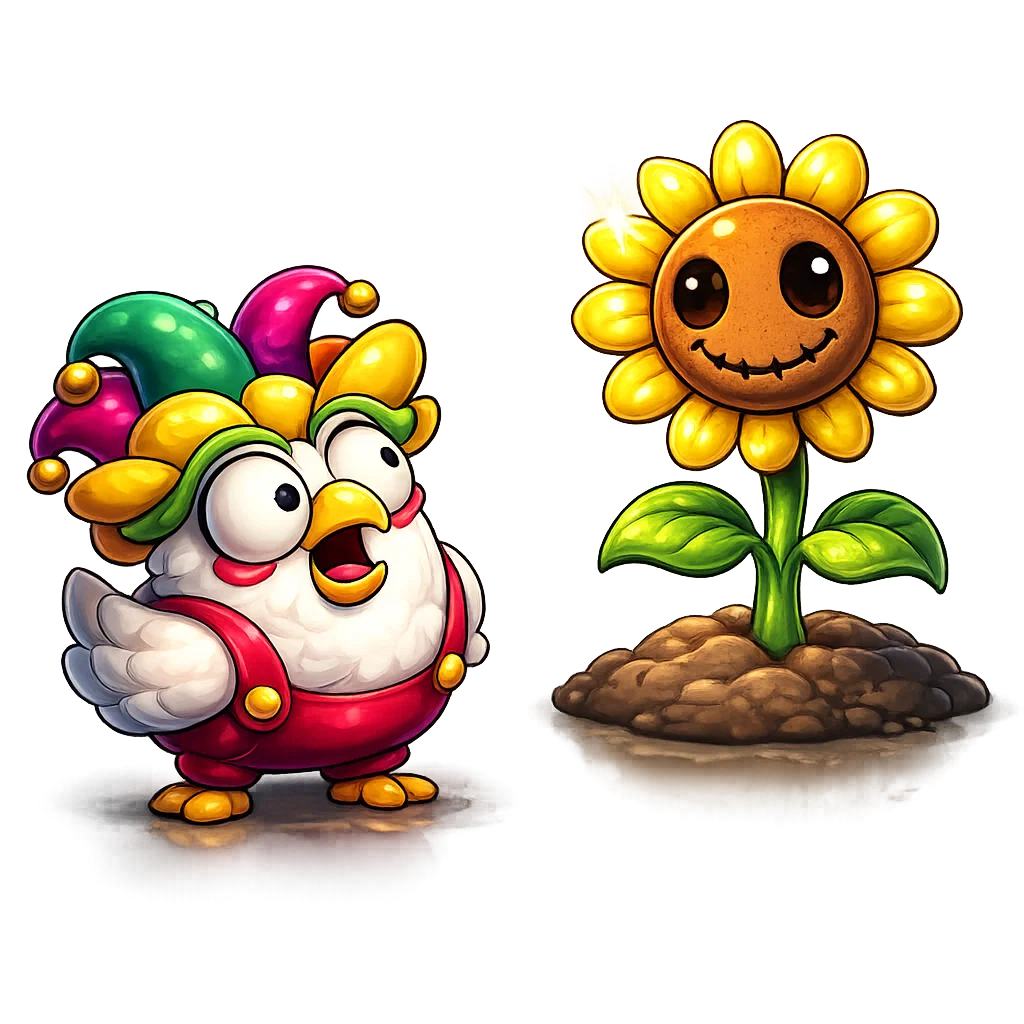 Chicken vs Zombies Logo