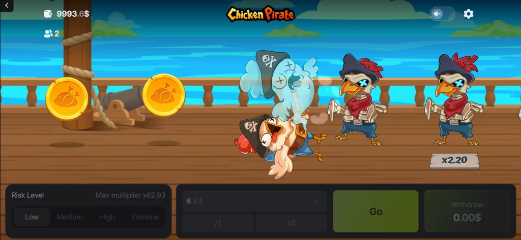 Demo Gra Chicken Pirate