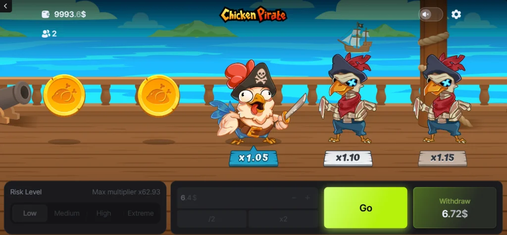 Gra Chicken Pirate