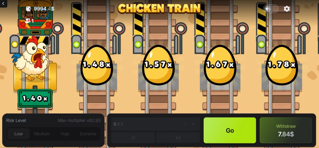 Gra Chicken Train